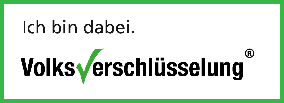 Banner Volksverschluesselung